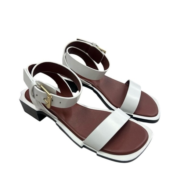JONATHAN‎ SIMKHAIWhite Leather sandals size 37 US 7 - Picture 1 of 8